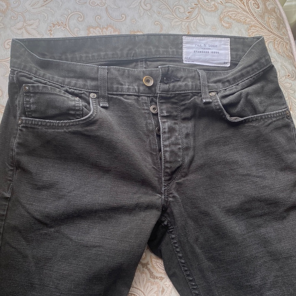 rag & bone Black Men's Pants